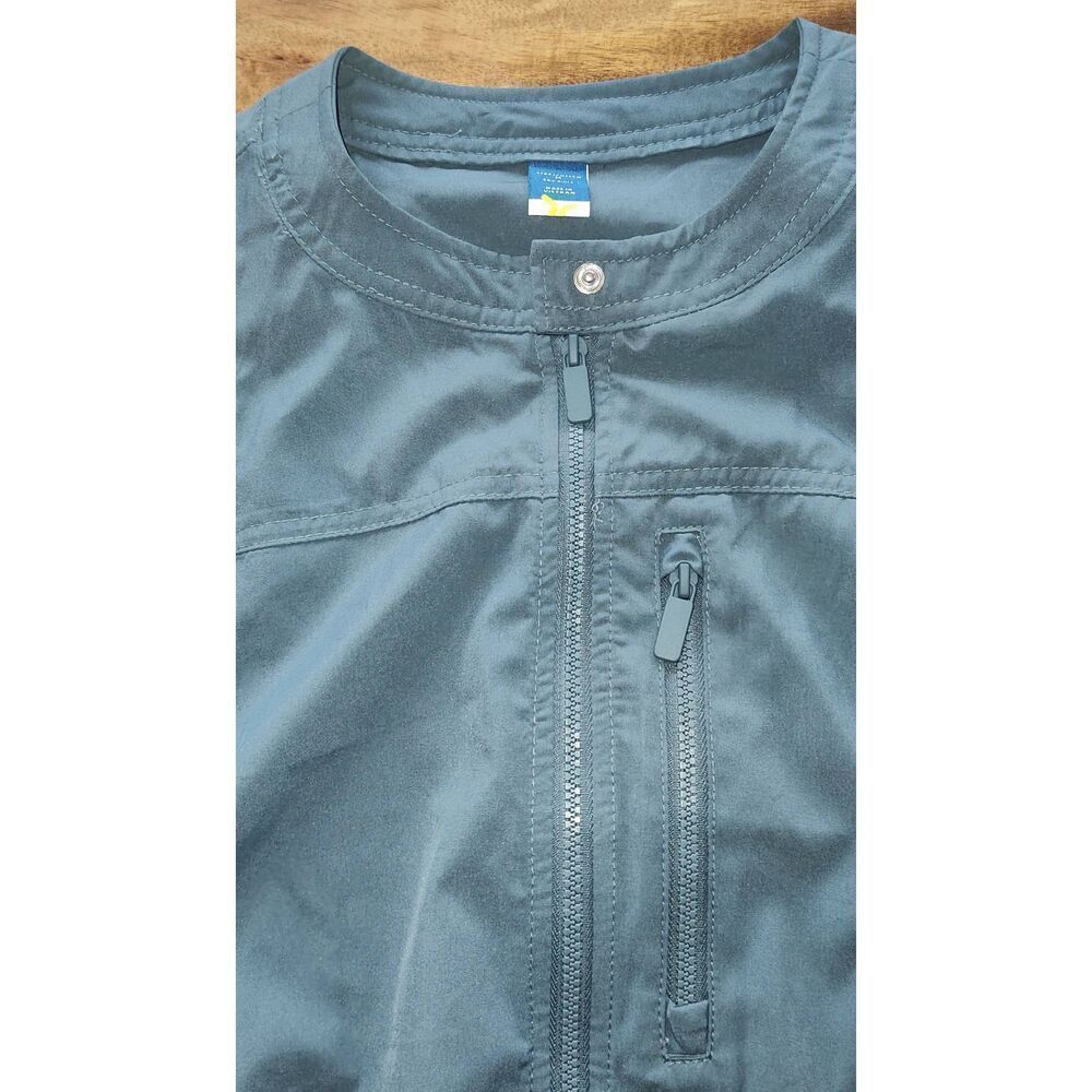 Old Navy StretchTech Romper Ocean Blue Size Small Quick Dry Sleeveless Zip Pocke - Picture 3 of 9
